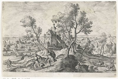 Apollo Pursuing Daphne by Anonymous