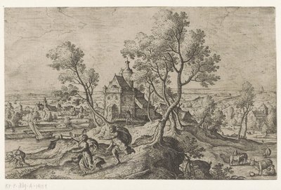 Apollo Pursues Daphne by Anonymous