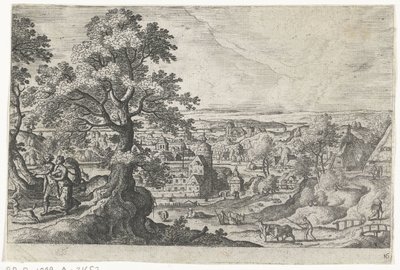 Apollo Walking with a Young Woman by Anonymous