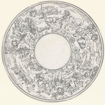 Bacchus Riding in a Goat Cart (series title: Landscapes with Processions of Bacchus and His Followers) by Anonymous