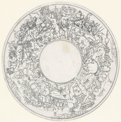 Bacchus Riding on a Donkey by Anonymous