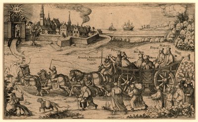 Pilgrimage of the Exiled Bohemian and Hungarian Jesuits to the Amsterdam Rasphouse, 1619 by Anonymous