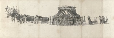 Funeral of the Late King William II in Delft on April 4, 1849 (Sheet 4) (Five Connected Sheets of the Funeral Procession of William II in 1849) by Anonymous