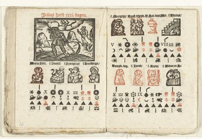 Pages with the Prediction for the Month of July, 1712 by Anonymous