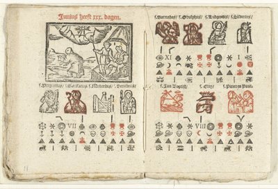 Pages with the Prediction for the Month of June, 1712 by Anonymous