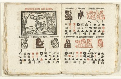 Pages with the Prediction for the Month of March, 1712 by Anonymous