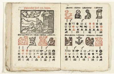 Pages with the Prediction for the Month of November, 1712 by Anonymous