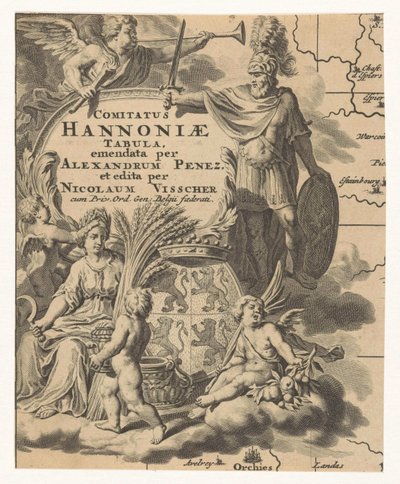 Ceres, Putti, and Coat of Arms of Hainaut by Anonymous