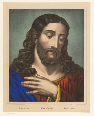 Christ with Hand on His Chest by Anonymous