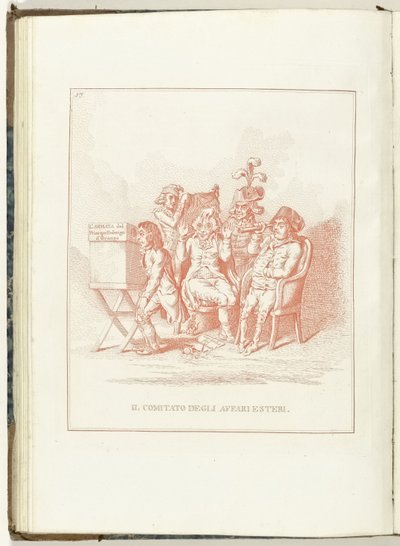 Committee for Foreign Affairs, 1795 Il Comitato degli Affari Esteri (title on object) Hollandia Regenerata (Italian copy) (series title) La rigenerazione dell