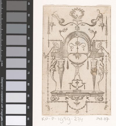 Composition with Arcade (Flat Decorations, Architectural Fantasies and Grotesques) by Anonymous