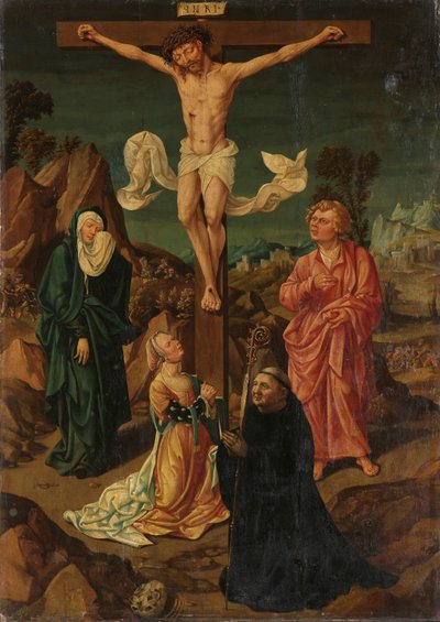 Crucifixion with the Virgin, Saint John, Mary Magdalene, a Donor by Anonymous
