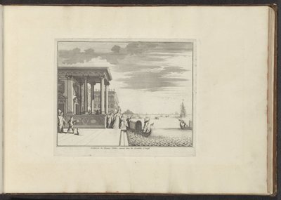 Noble Ladies Waiting for a Gondola in Venice (Palaces and Monuments in Venice, Livorno, Naples, and Rome) by Anonymous