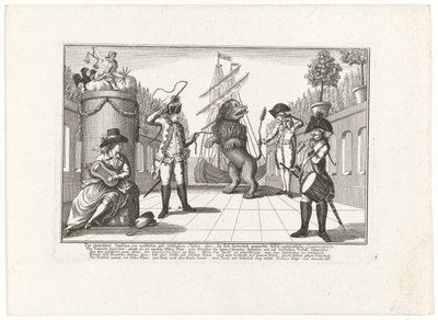 The Dutch Lion Tamed by Prussia, 1787 by Anonymous