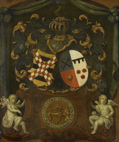 The Alliance Arms of Jacob Ploos van Amstel and Margareta Tol, 1683 by Anonymous