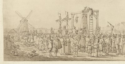 The Coffin of Ledenberg is Hung on the Gallows, 1619 by Anonymous