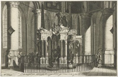 The Tomb of William of Orange, 1623, Tomb or Burial Place of the Princes of Orange (title on object) by Anonymous