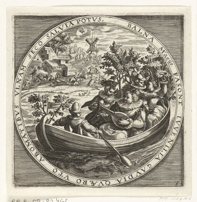 The Month of May, Musical Company in a Boat, ca. 1600 (The Twelve Months of the Year Depicted in Scenes from Folk Life) by Anonymous