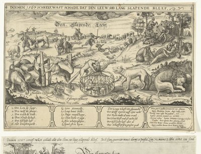 The Sleeping Lion, 1567 by Anonymous