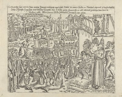 The Throne of the Duke of Alva, 1569 (copy) by Anonymous