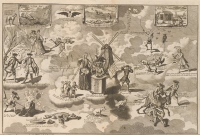 The Defeated Stockholder in the Rattle Chair, 1720 by Anonymous