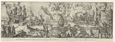 The World Divided into the Peaceful Republic and Chaos and Violence Caused by the Church of Rome (title on object) by Anonymous