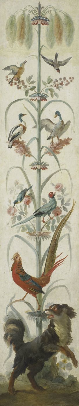 Decorative Depiction with Plants and Animals by Anonymous