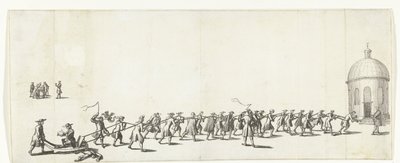 Dominicus is Pulled to the Round Lutheran Church in a Wheelbarrow, 1683-1684 by Anonymous