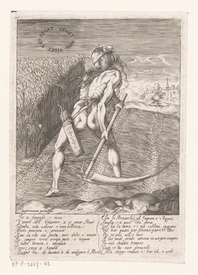 Death as a Reaper with a Scythe by Anonymous