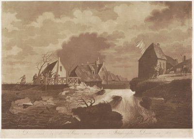 Breakthrough of the Arkelse Dam near Gorinchem, 1820 by Anonymous