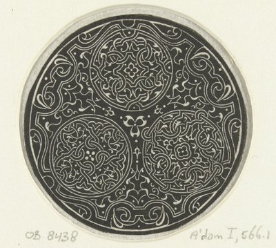 Three Medallions with Moresques by Anonymous