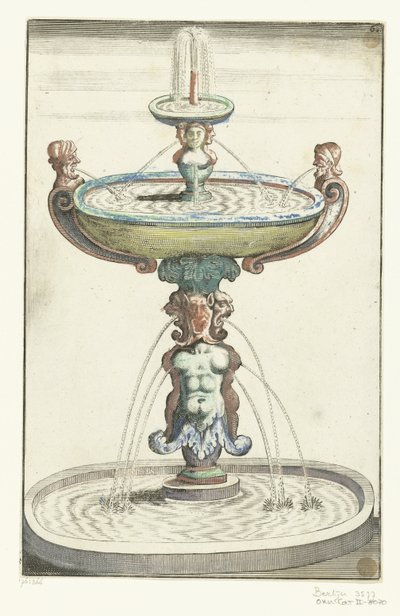 Three Round Basins Above Each Other by Anonymous