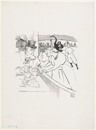 Elegant Women and Men Skating on Indoor Ice Rink Watched by Audience by Anonymous