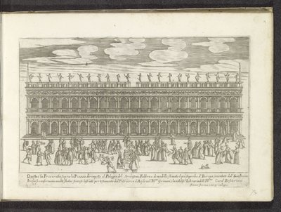 Facade of the Biblioteca Marciana in Venice (Scenes from Venetian Life) by Anonymous