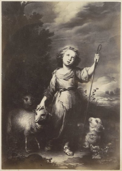 Photoreproduction of a print of John the Baptist as a child by Anonymous