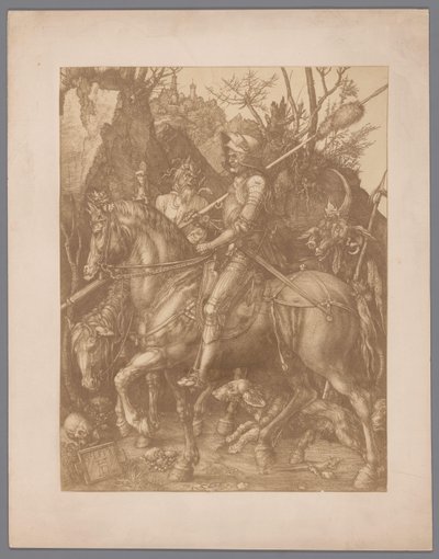 Photoreproduction of the Engraving Knight, Death and the Devil by Albrecht Dürer by Anonymous