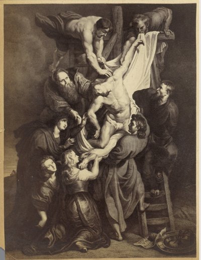 Photoreproduction of a Print After the Painting Descent from the Cross by Peter Paul Rubens by Anonymous