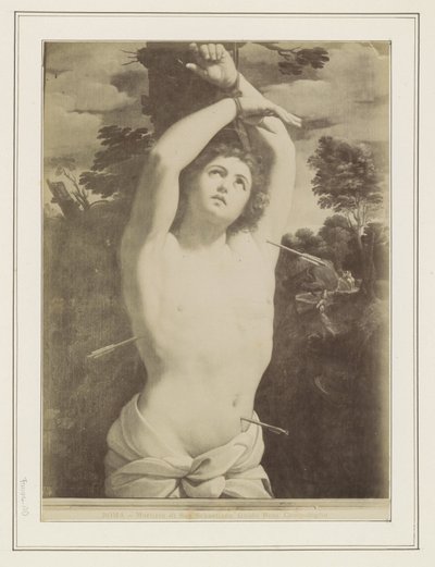 Photoreproduction of a Painting by Guido Reni, Depicting the Martyrdom of Saint Sebastian by Anonymous