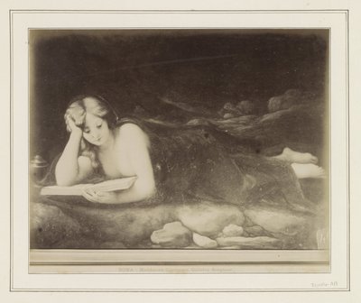 Photoreproduction of a Painting by Antonio da Correggio, Depicting the Penitence of Mary Magdalene by Anonymous