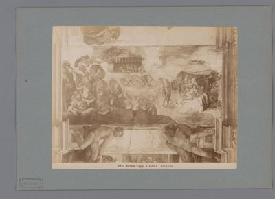 Photoreproduction of the Fresco The Deluge by Michelangelo in the Sistine Chapel by Anonymous