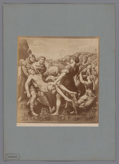 Photo Reproduction of the Painting Deposition by Raphael, in the Collection of the Galleria Borghese in Rome by Anonymous