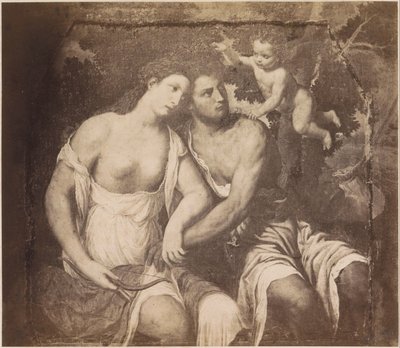 Photoreproduction of the Painting Venus and Adonis after Paris Bordone by Anonymous