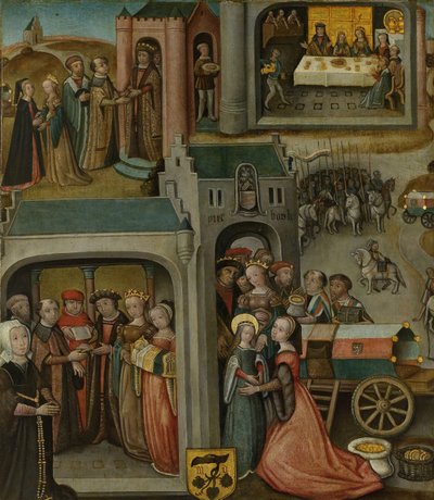 Four Scenes from the Legend of St Elizabeth of Hungary by Anonymous
