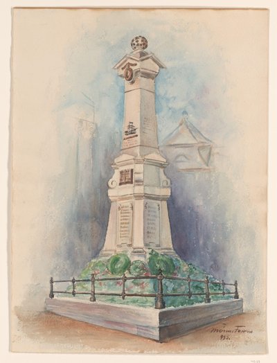 Memorial Column of Admiral M.A. de Ruyter in Debrecen by Anonymous