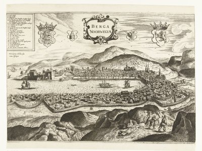 View of Bergen (Norway), 1665 by Anonymous