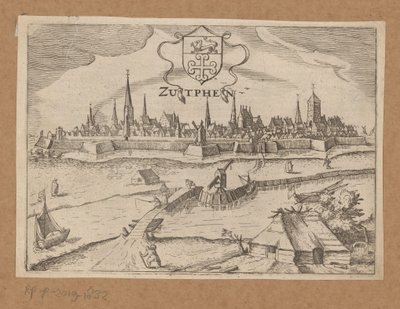 View of Zutphen from Across the IJssel Zutphen (title on object) by Anonymous