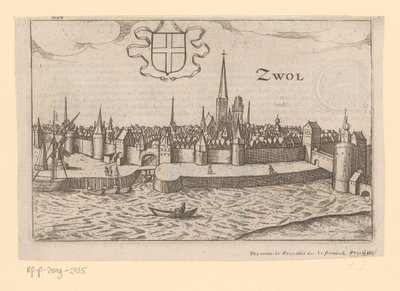 View of Zwolle from Across the Zwarte Water (Zwol) by Anonymous