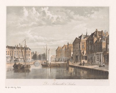 View of the Aalmarkt in Leiden by Anonymous