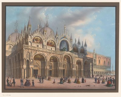 View of the Basilica of San Marco in Venice by Anonymous