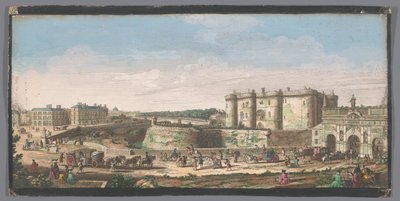 View of the Bastille and the Porte Saint-Antoine in Paris by Anonymous